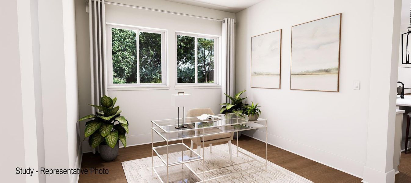 Furnished interior view inside a new home in Colton 45' Homesites, Todd Mission (Image 17).