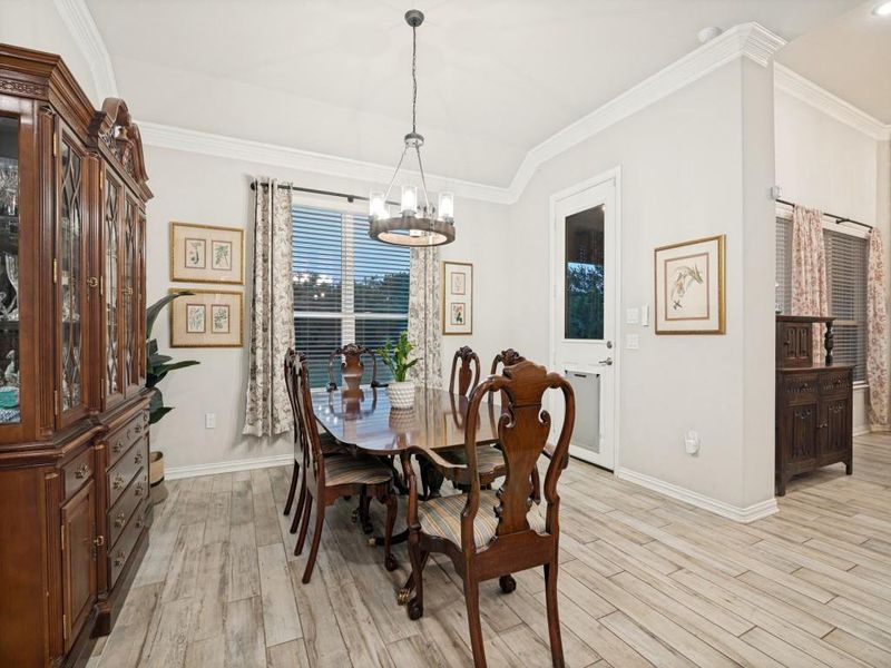 Furnished interior view inside a new home in Vista Oaks Estates, Royse City (Image 12).