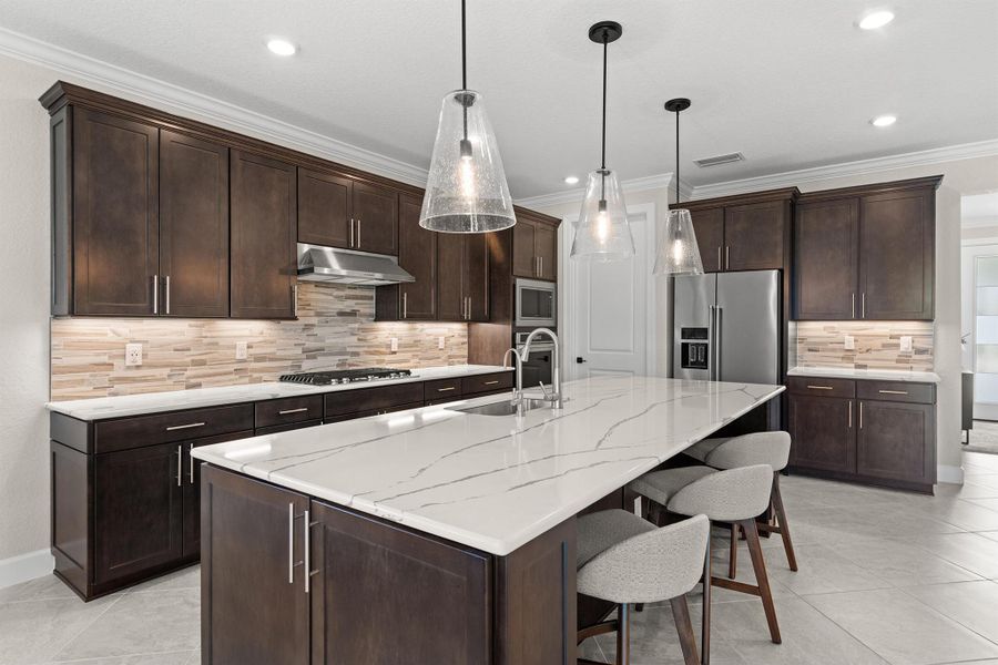 Furnished interior view inside a new home in Del Webb Tradition, Port St. Lucie (Image 12). Furnished interior view inside a new home in Del Webb Tradition, Port St. Lucie (Image 12).