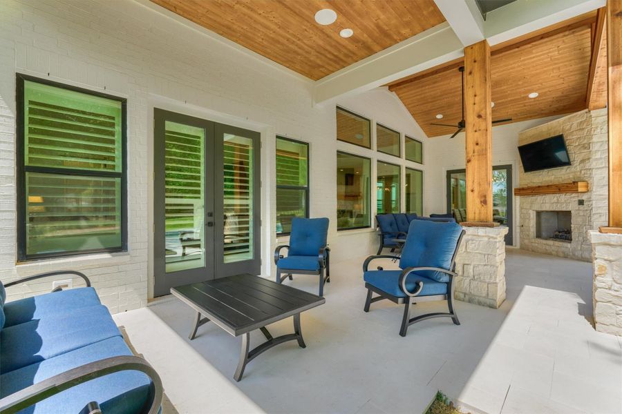 Exterior details and patio area of a home in , Montgomery (Image 32).
