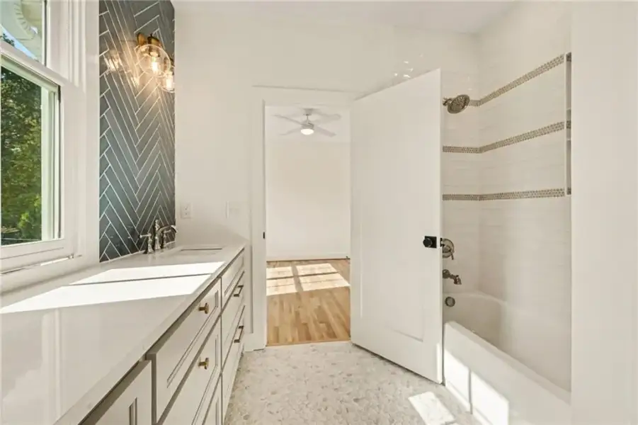 Furnished interior view inside a new home in , Atlanta (Image 15).