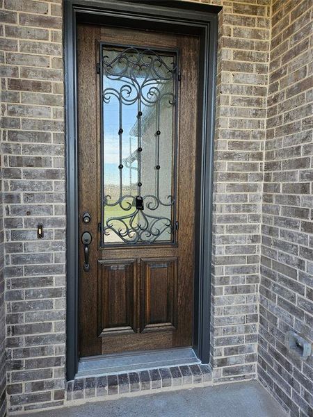 Exterior details and patio area of a home in Corner Stone Ranch, Howe (Image 21).
