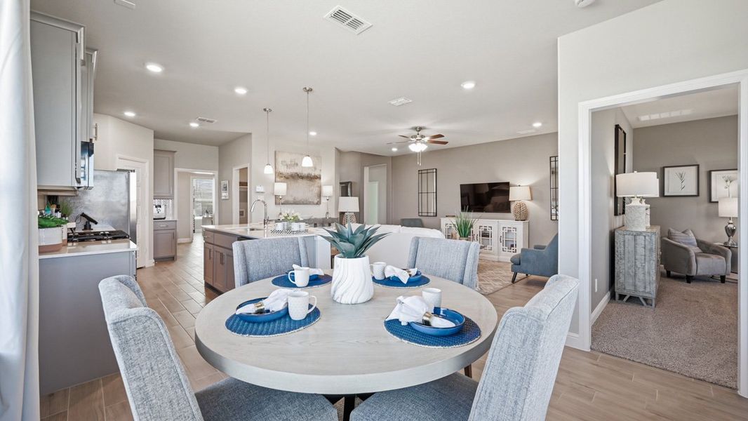 Furnished interior view inside a new home in Bluestem, Rhome (Image 16).