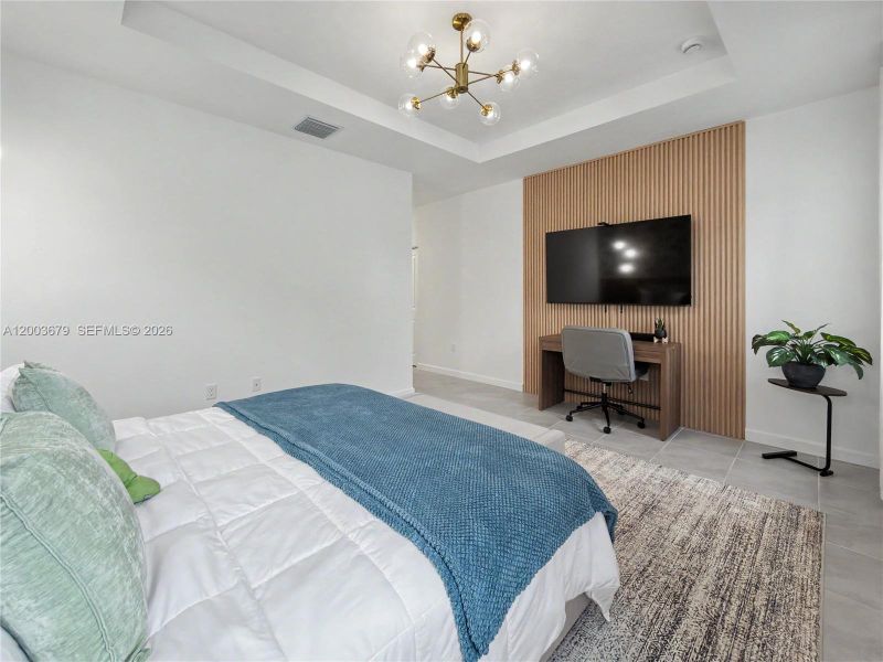 Furnished interior view inside a new home in , Miami (Image 31).