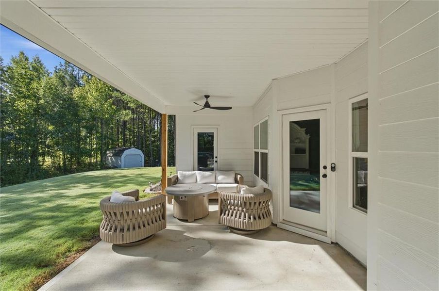 Exterior details and patio area of a home in , Rockmart (Image 28). Exterior details and patio area of a home in , Rockmart (Image 28).