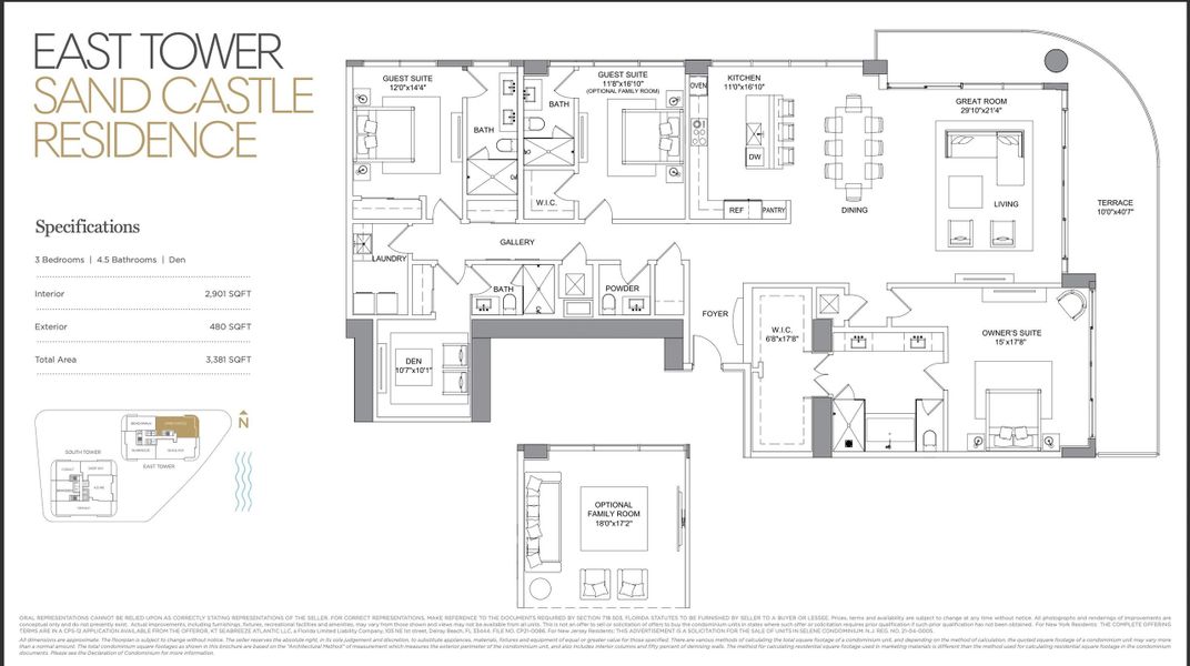 Sand Castle Floorplan