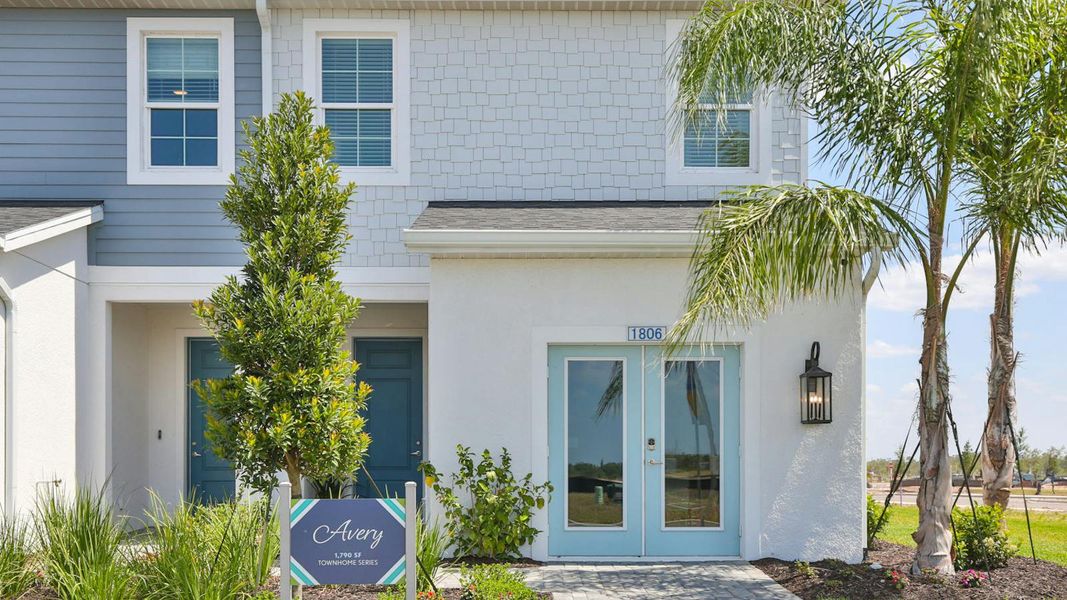 Exterior details and patio area of a home in Palm Grove Real Estate and Homes for Sale in Lakewood Ranch, FL - Neal Communities, Lakewood Ranch (Image 4).