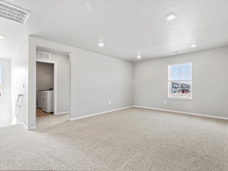 The Chatfield floorplan image taken at a Meritage Homes community in Johnstown, CO