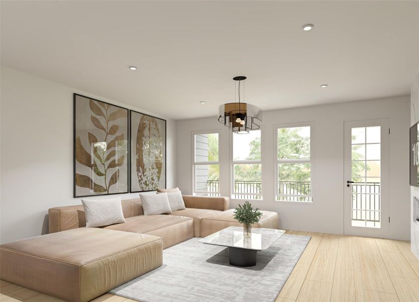 Furnished interior view inside a new home in , Houston (Image 5).