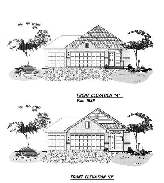 Exterior rendering of this home design in River Ranch, Dayton, TX (Image 4).