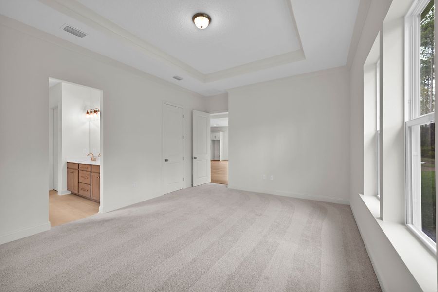 Representative unfurnished interior of a home built from the Hudson II by Riverside Homes in Hidden Creek at SilverLeaf 70' Series, St. Augustine (Image 38).