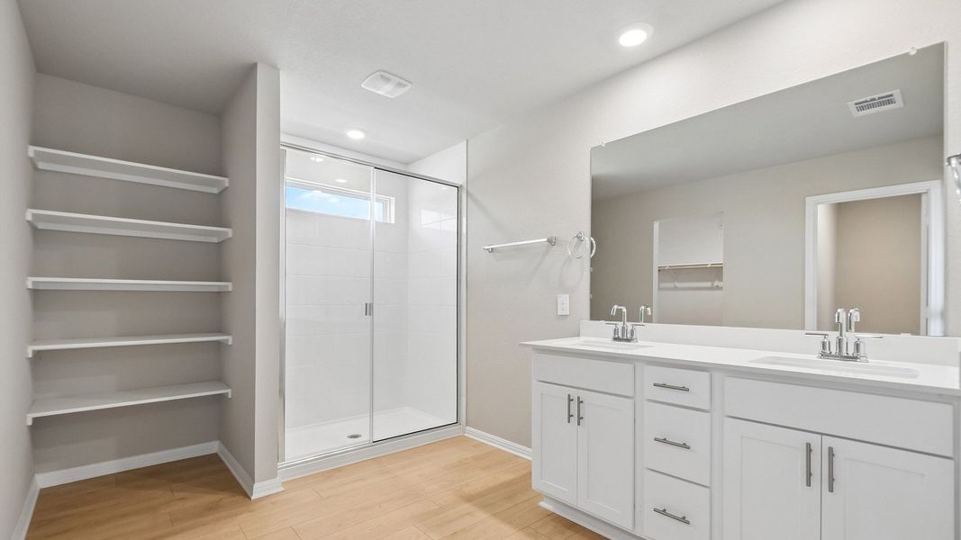 Furnished interior view inside a new home in Carillon, Manor (Image 12).