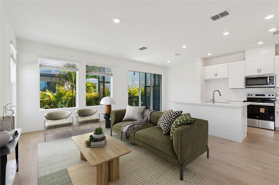 Furnished interior view inside a new home in North River Ranch – Townhomes, Parrish (Image 10).