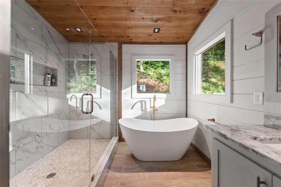 Furnished interior view inside a new home in , Blue Ridge (Image 8). Furnished interior view inside a new home in , Blue Ridge (Image 8).