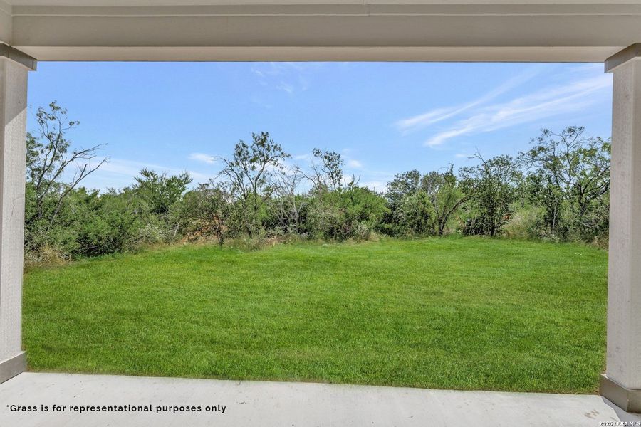 Exterior details and patio area of a home in Chaparral Ranch, Floresville (Image 4).