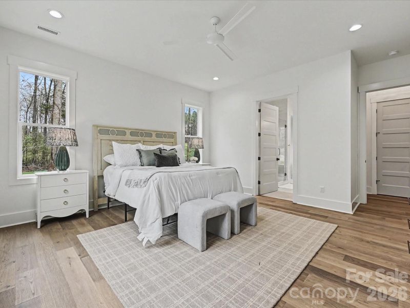 Furnished interior view inside a new home in , Clover (Image 34).