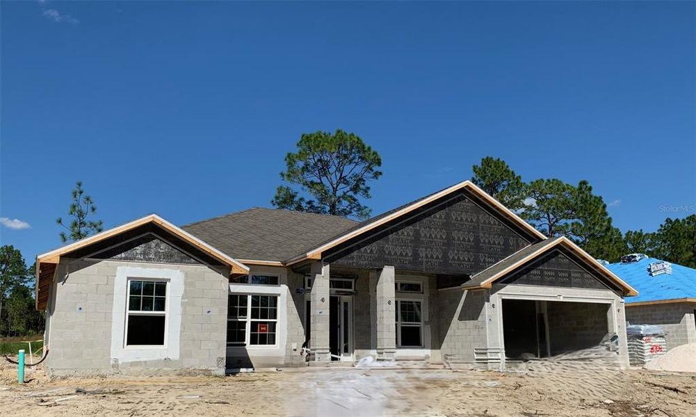 In-progress construction of a new home in , Dunnellon, FL (Image 6).