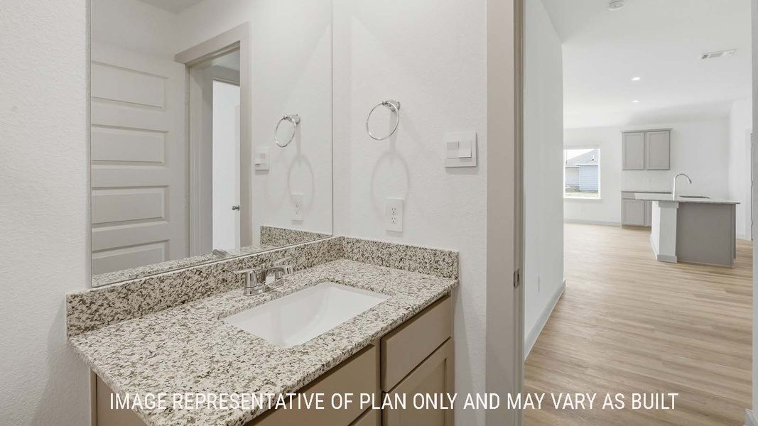 Representative furnished interior of a home built from the Lakeway by D.R. Horton in Reserve at Mallard Lakes, Orange (Image 11).