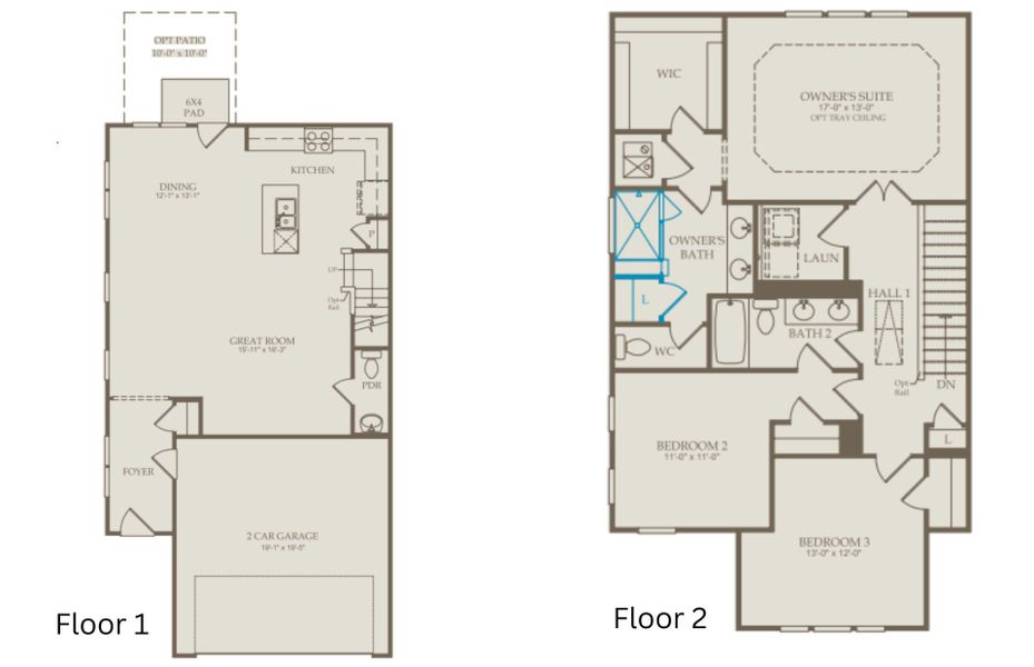 2D floor plan layout of this home in Solana, Durham, NC (Image 3).