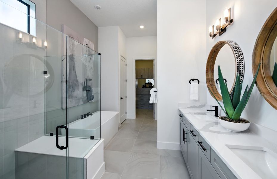 Owner's Bath with Dual Vanities