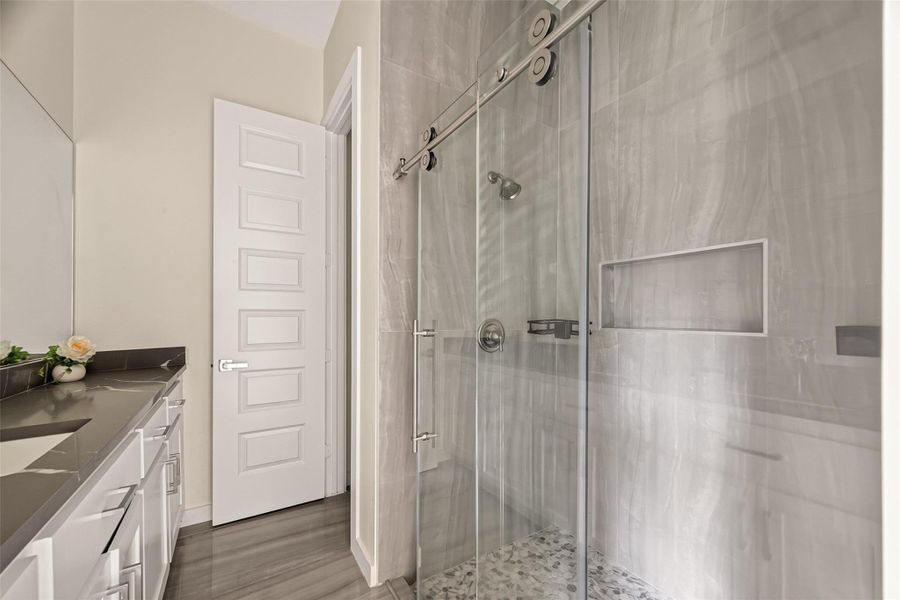 Furnished interior view inside a new home in , Houston (Image 10).