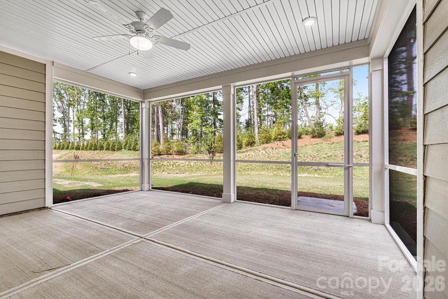 Exterior details and patio area of a home in Cresswind Charlotte, Charlotte (Image 4).
