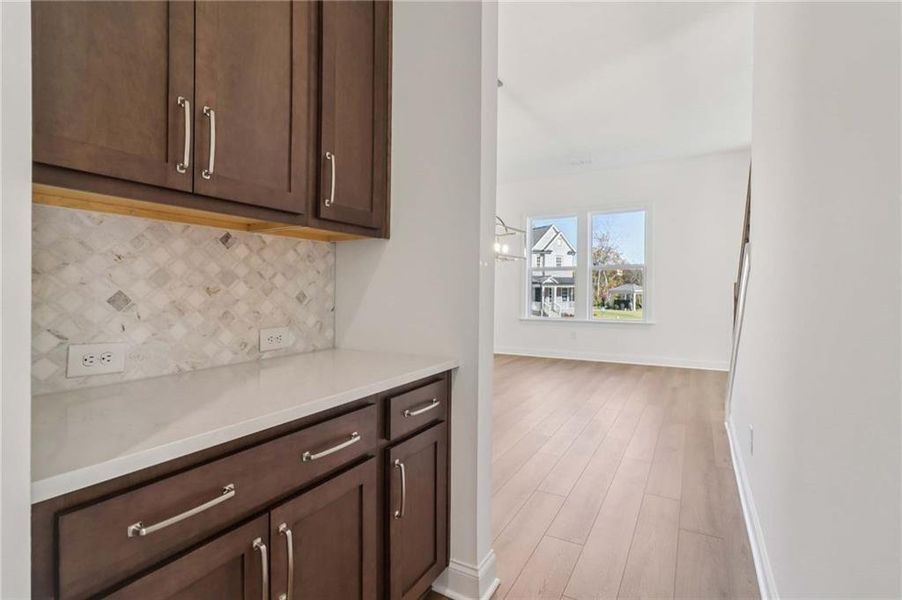 Furnished interior view inside a new home in East Harbor II at Chestatee, Dawsonville (Image 15).