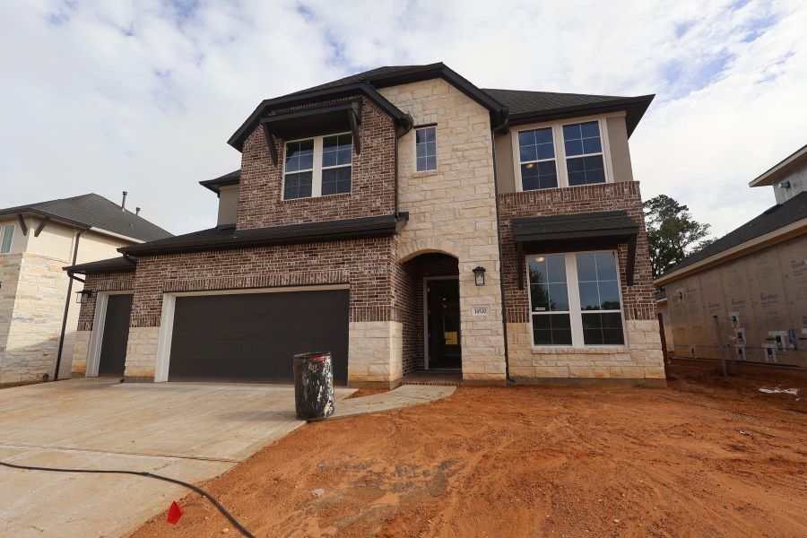 In-progress construction of a new home in Clopton Farms, Montgomery, TX (Image 3).