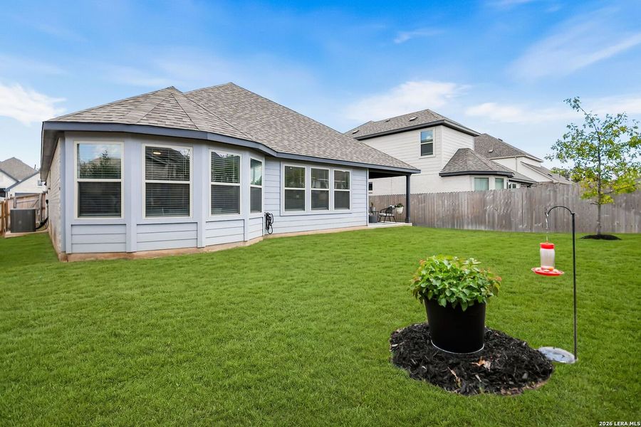 Exterior details and patio area of a home in Corley Farms, Boerne (Image 3). Exterior details and patio area of a home in Corley Farms, Boerne (Image 3).