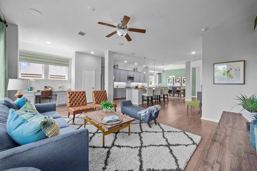 Furnished interior view inside a new home in Tavolo Park Cottages, Fort Worth (Image 14).