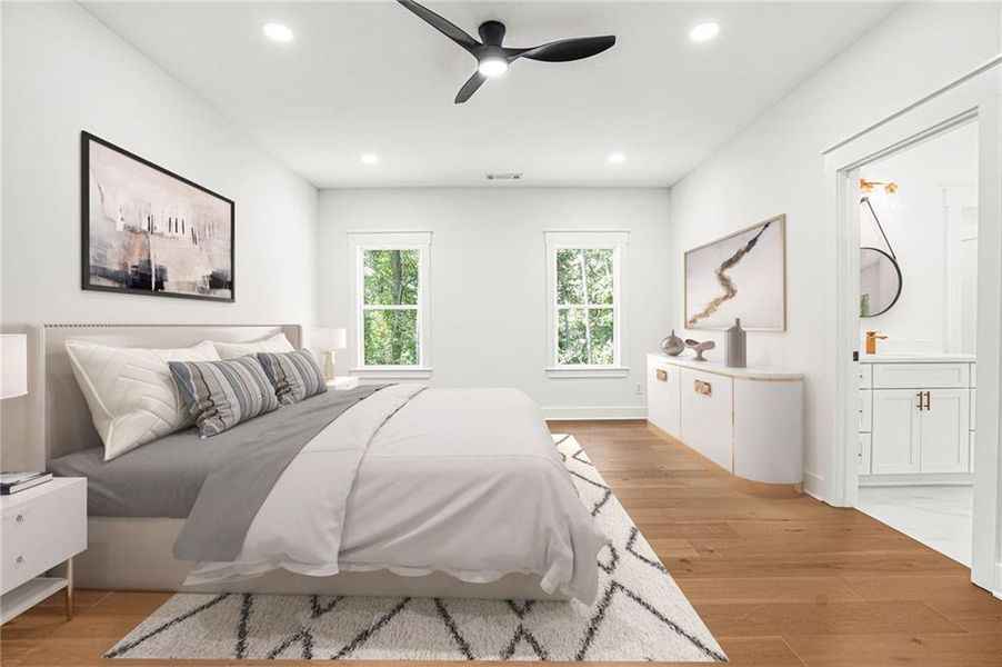 Furnished interior view inside a new home in , Snellville (Image 10).