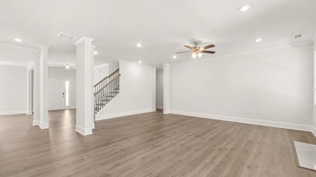 Spacious, unfurnished interior of a new home in Haven Abbey, Cumming (Image 15). Spacious, unfurnished interior of a new home in Haven Abbey, Cumming (Image 15).