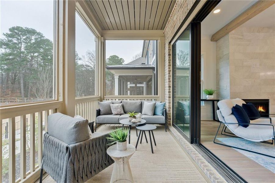 Exterior details and patio area of a home in Pendergrast Farm, Atlanta (Image 25).