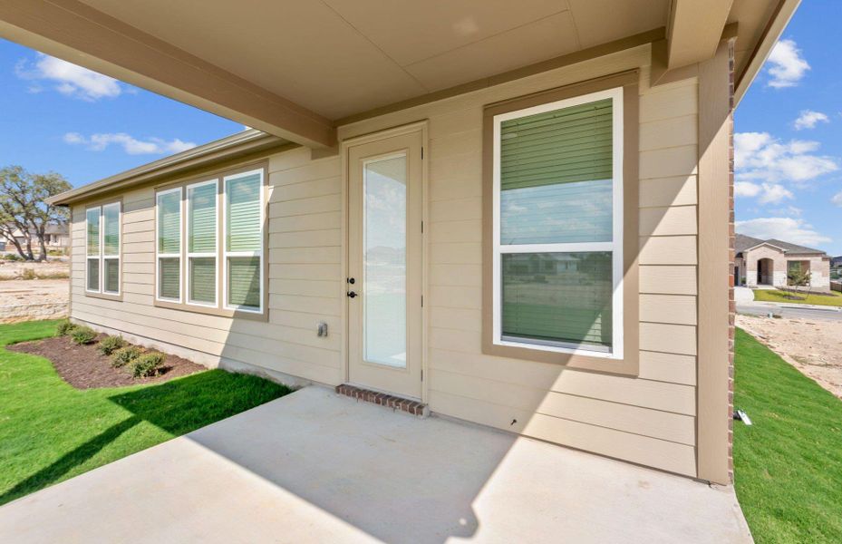 Exterior details and patio area of a home in Sun City Texas, Georgetown (Image 3). Exterior details and patio area of a home in Sun City Texas, Georgetown (Image 3).