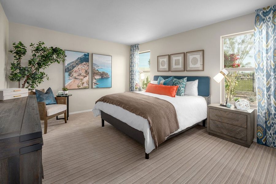 Furnished interior view inside a new home in Dobbins Manor Traditions, Phoenix (Image 7).