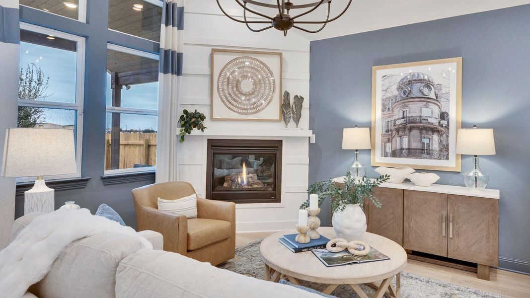 Furnished interior view inside a new home in Preserve at Lakeside Meadows, Pflugerville (Image 7).