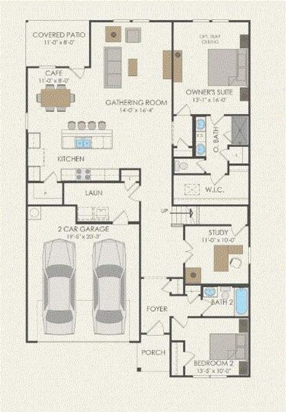 Pulte Homes, Albany floor plan