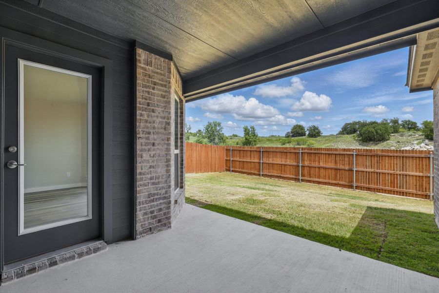 Representative exterior details of a home built from the McKinley I by Cheldan Homes in Terra Vista, Springtown (Image 2).