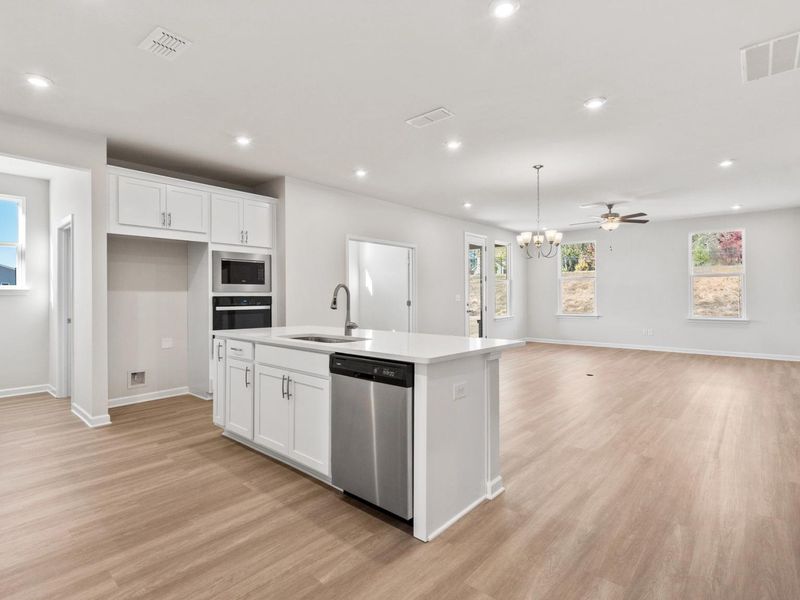 Representative furnished interior of a home built from the The Dawson C by Davidson Homes LLC in Kelly Preserve, Loganville (Image 5).