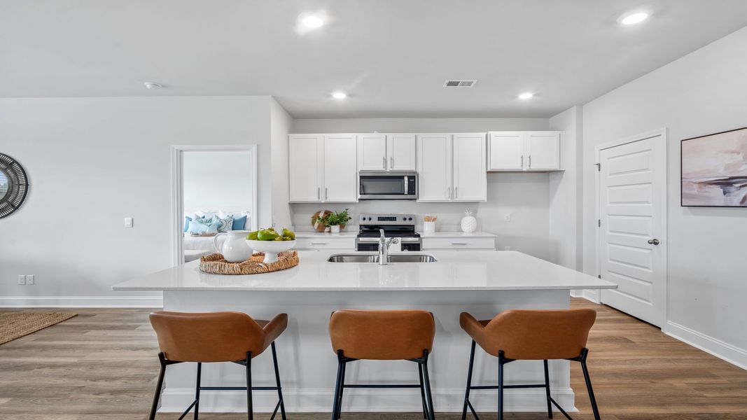 Furnished interior view inside a new home in The Retreat at East Argent, Ridgeland (Image 9).