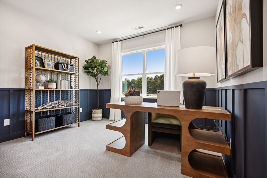 Representative furnished interior of a home built from the Torrence by Tri Pointe Homes in Seven Oaks, Belmont (Image 29).
