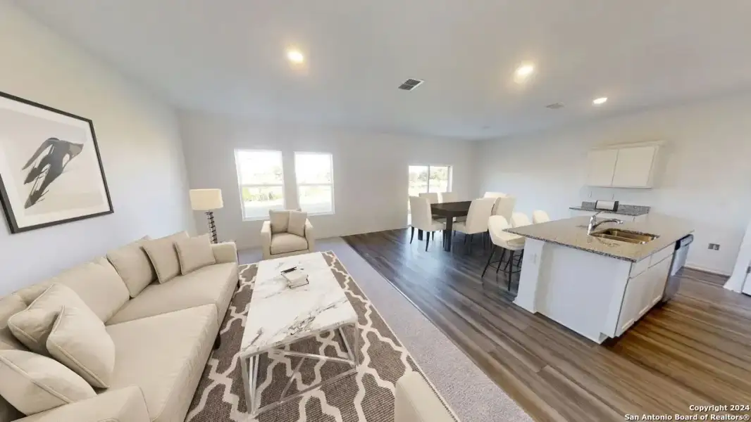 Furnished interior view inside a new home in Roosevelt Heights, San Antonio (Image 4).
