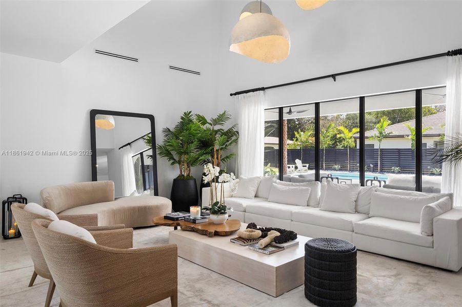 Furnished interior view inside a new home in , Miami (Image 4). Furnished interior view inside a new home in , Miami (Image 4).