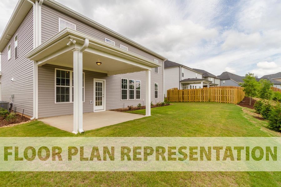 Representative exterior details of a home built from the Dublin by Ivey Homes in Tillery Park, Grovetown (Image 3).