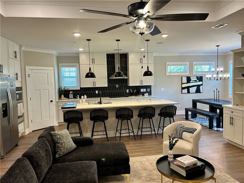Furnished interior view inside a new home in Edwards Ridge, Central (Image 8).