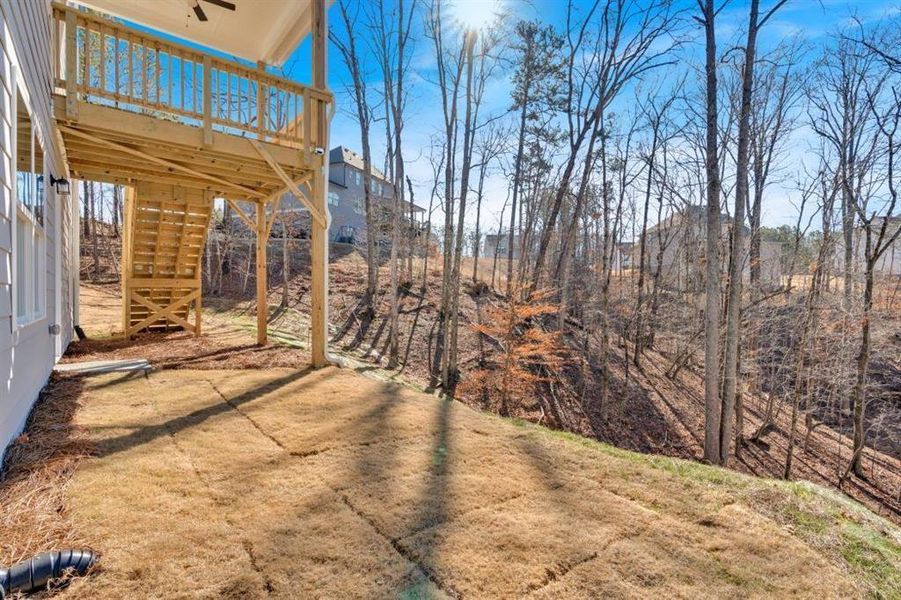 Exterior details and patio area of a home in Carter Grove, Cartersville (Image 18).