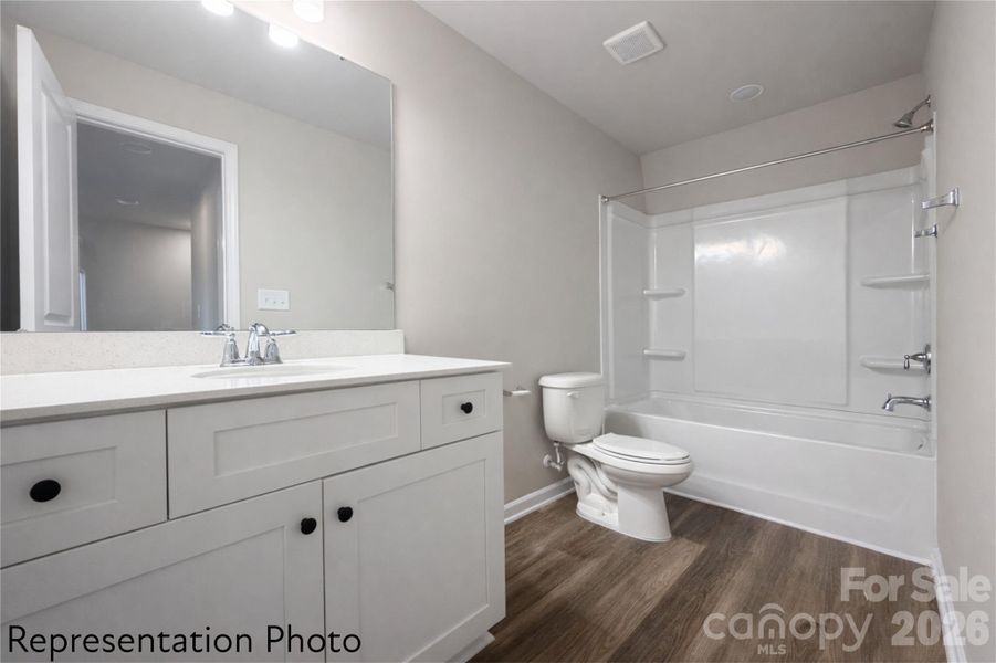 Furnished interior view inside a new home in , Charlotte (Image 6).