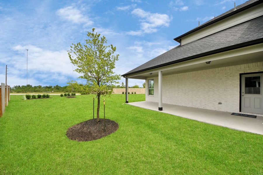 Come and see this spacious backyard with its beautiful covered patio. There is plenty of room for the kids to play and adults to relax. Perfect for your outdoor living space, patio furniture, bbq pit, and so much more. The possibilities are endless! Come and see this spacious backyard with its beautiful covered patio. There is plenty of room for the kids to play and adults to relax. Perfect for your outdoor living space, patio furniture, bbq pit, and so much more. The possibilities are endless!