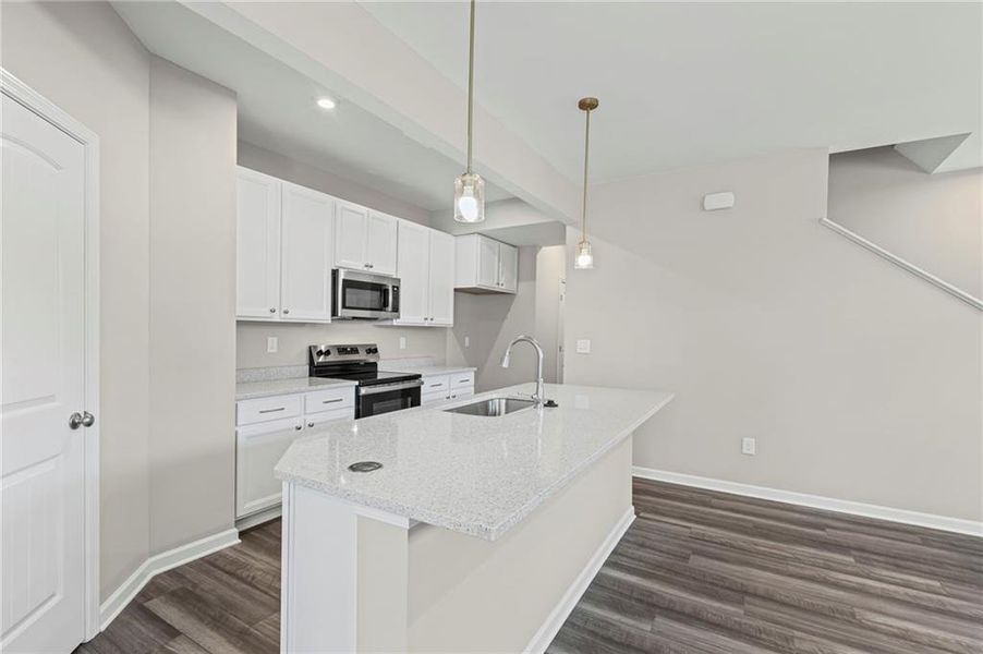Furnished interior view inside a new home in Villas at Gold Creek, Dawsonville (Image 10).