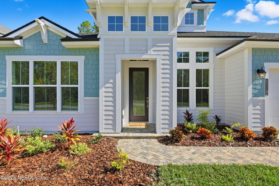 Exterior details and patio area of a home in West End at Town Center, Ponte Vedra (Image 24). Exterior details and patio area of a home in West End at Town Center, Ponte Vedra (Image 24).